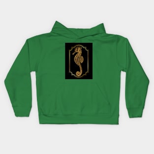 Golden seahorse Kids Hoodie